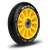 Soke Go! 100 mm-es 88A PU robogó kerék ABEC-9 csapágyakkal, sárga