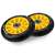 Roți de scooter Soke Go! 100 mm 88A PU cu rulmenți ABEC-9, galbene, set de 2