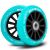 100 mm Turquoise Blue Scooter Wheels (2 pcs) 93674863