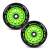 Soke Evo 100 mm grüne Scooter-Räder mit ABEC-9 Lagern, 2er-Set