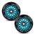 Ein Paar Soke Evo 100 mm 88A blaue PU Scooter-Räder mit ABEC-9 Lagern