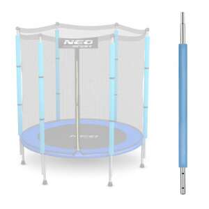 Neo-Sport trampoline replacement bottom post with blue padding, 4.5 ft - Trampoline Part
