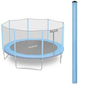 Neo-Sport trampoline with blue safety net and a single blue top pole - Trampoline Part