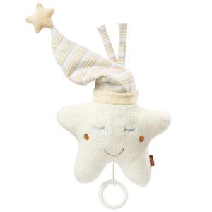 Fehn Musical Star Plush Toy, a soft and cuddly plush star with a musical mechanism that plays a lullaby, perfect for soothing babies - Stroller & Crib Toy