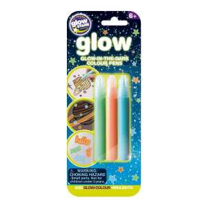 Glow Stars Markery świecące w ciemności, 3 sztuki, zielony, pomarańczowy, niebieski - Filctoll