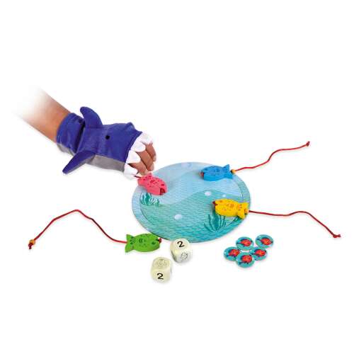 Chalk & Chuckles Óvakodj a cápától! társasjáték elemei