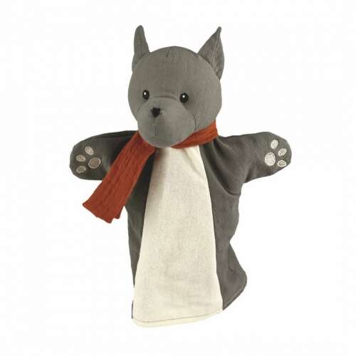 Egmont Toys Wolf Hand Puppet, Grey Wolf Hand Puppet, Soft Plush Hand Puppet, Kids Hand Puppet, Puppet for Storytelling, Wolf Puppet for Kids