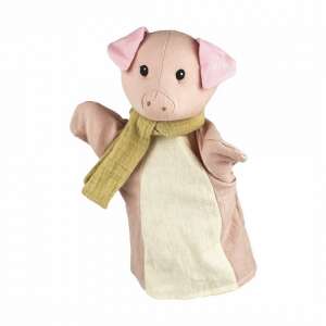 Egmont Toys Pig Hand Puppet, soft and cuddly, perfect for imaginative play - Puppet Toy