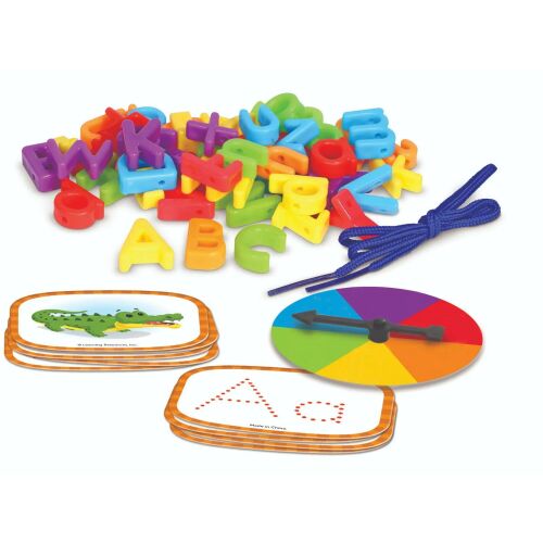 Componente set de activități Learning Resources Alphabet & Letter Sounds: litere, carduri, spinner