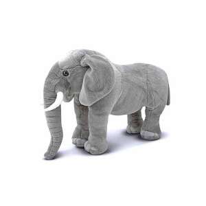 Large grey plush elephant toy for kids, 94 cm tall, plush elephant, stuffed animal, giant elephant toy - Melissa & Doug