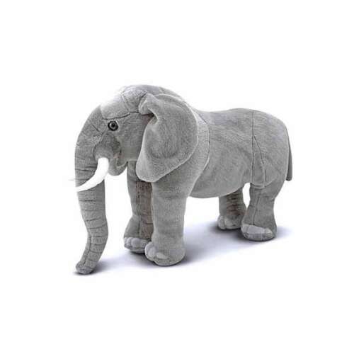 Large grey plush elephant toy for kids, 94 cm tall, plush elephant, stuffed animal, giant elephant toy