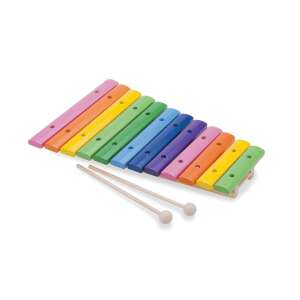 Colorful wooden xylophone with mallets, 12 notes, musical instrument for kids - Nonbrand Toy Instrument