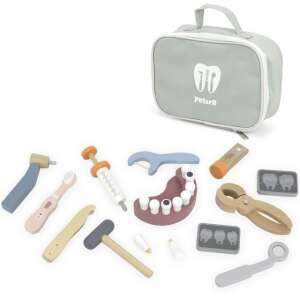 Viga wooden dentist playset with tools, teeth, and a carrying case - Doctor Playset