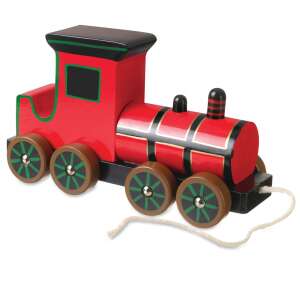 Red wooden steam train pull along toy, Orange Tree Toys - Orange Tree Toys