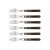 Set of six Tramontina Churrasco Gaucho steak forks with dark wooden handles