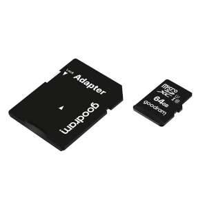Memóriakártya microcard 64gb micro sd xc uhs-i class 10 + sd adapter 93690108 