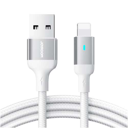 Kábel Joyroom USB do Lightning, biely, 3 metre, rýchle nabíjanie, prenos dát