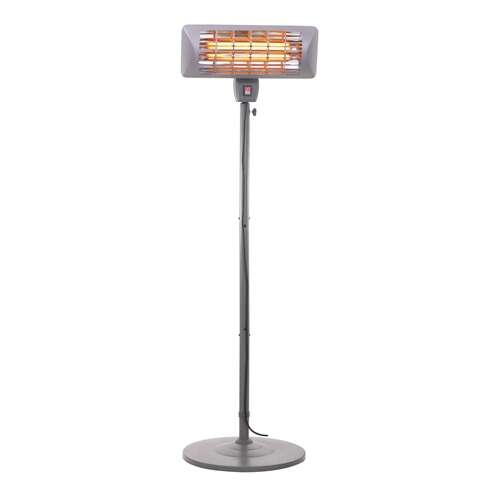Gerlach GL7734 freistehender Outdoor-Heizstrahler, grau