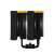 DeepCool AK620 Zero Dark Zoria CPU Cooler, side view, black and yellow