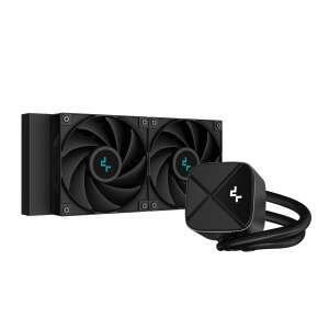 Rácitor de procesor DeepCool LS520S Zero Dark, negru, 2x12cm ventilatoare, LED A-RGB - Ventilator de PC