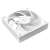 ID-Cooling AF-125-W TRIO 120mm ARGB LED PC ventilátor, fehér, ferde nézet