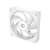 ID-Cooling AF-125-W TRIO 120mm ARGB LED PC Fan, white, angled view