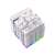 ID-Cooling FROZN A620 ARGB WHITE CPU cooler, dual 120mm fans, white color, heatsink detail