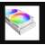 ID-Cooling FX360 ARGB WHITE CPU vodné chladenie, 3x12cm ventilátory, biela, pohľad zboku