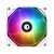 ID-Cooling TF-12025-ARGB SNOW 120mm ARGB LED PC fan, white, with rainbow lighting