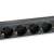 Close-up of Equip 9-Outlet German Power Distribution Unit, 1U rack mount, black