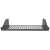 Manhattan 19 inch 2U fixed shelf for server rack, front view, 350mm deep, black