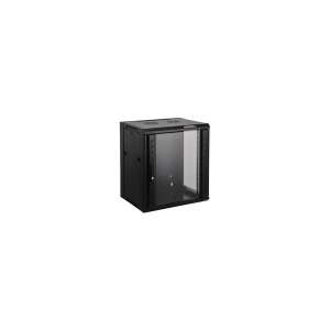 Manhattan Rack Cabinet - 19-инчов шкаф за стена (6U, 370 (h) x 570 (w) x 450 (d) mm, Flatpack, черен)