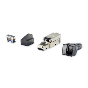 Equip csatlakozó - 121171 (RJ45, Cat6A, FTP, tool-free) 5db/csomag 93705649 - Equip