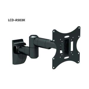 Suport de perete pentru televizor SUNNE LCD-A503K, negru, pentru ecrane de 23-42 inci, înclinabil și pivotant, max. 30 kg - Standuri pentru monitor