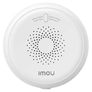 Imou Okos Gázszivárgás Érzékelő - ZGA1, biały, okrągły, inteligentny dom, czujnik wycieku gazu, wykrywanie CH4, alarm 70dB, 12VDC, wymagany hub - Detektor tlenku węgla