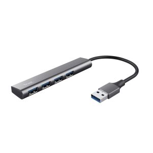 Hub USB Trust Halyx, 4-portowy USB 3.2 Aluminium - Koncentrator USB
