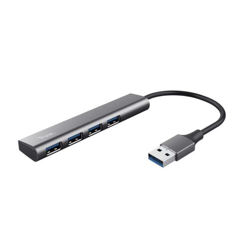 Trust Halyx USB Hub, 4-portni USB 3.2 aluminij