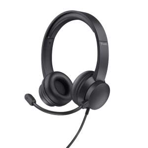 Trust Ayda USB headset with microphone and volume control, black - Trust