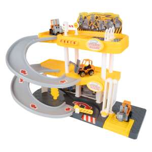 MalPlay Építőipari Parkolóház - 3 Járműves Játékkészlet