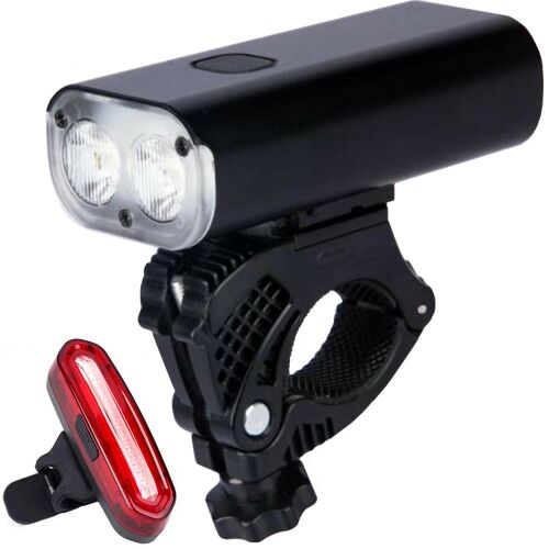 Maltrack Exonum 5000 Bike Light Set, front and rear LED bicycle lights