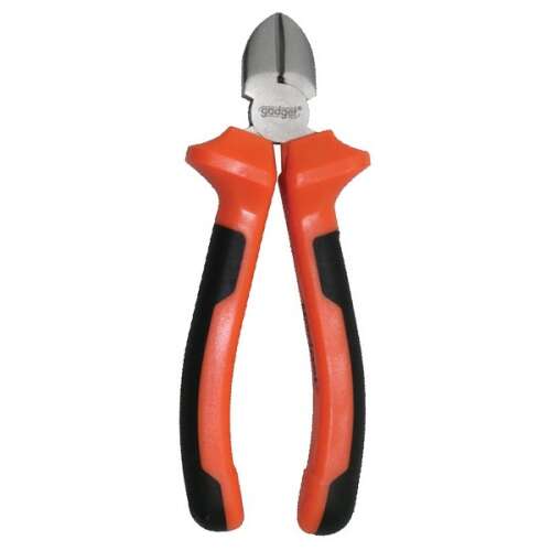Gadget diagonális fogó narancs és fekete markolattal, 200 mm