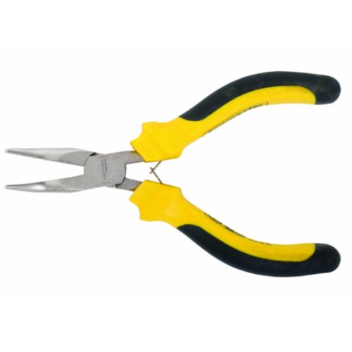 Topmaster Mini Curved Nose Pliers 125mm with Yellow and Black Handle