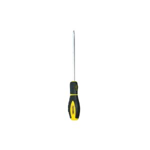 Topmaster 180mm Slotted Screwdriver, Yellow and Black Handle - Screwdriver