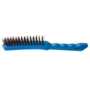 Wire Brush with Plastic Handle, 3-row, Gadget 340508 93707745 - Wire Brush Tool