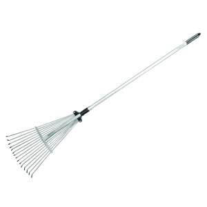 Top Garden 1.2m Leaf Rake with 15 Tines - Leaf Rake