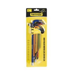 Topmaster Imbuszkulcs Készlet - 9 részes - Extra Hosszú 131328939 - Topmaster