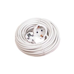 Makalon 15m Extension Cord, White, Single Socket - Extension Cord