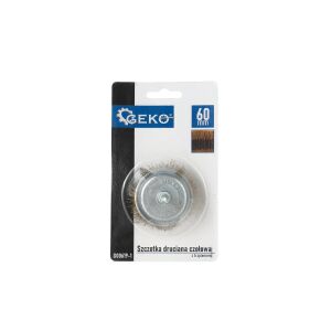 Wire brush with rod, 60 mm, Geko G00619-1 131329608 - Wire Brush Tool