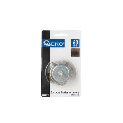 Wire brush with rod, 60 mm, Geko G00619-1 131329608