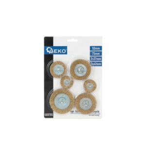 Geko G00705 Drill Wire Brush Set, 6 pieces 131329628 - Wire Brush Tool